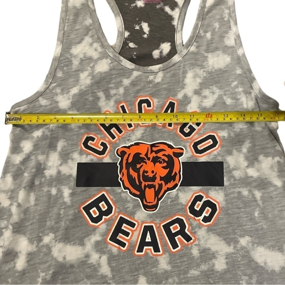 Chicago Bears Racerback Tank Acid Wash Design NWT - Picture 8 of 9